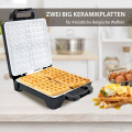 Syntrox WM-1600W-XLC Waffeleisen für Belgische Waffeln XLC Thermostat Klutzin